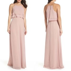 Jenny Yoo Charlie Ruffles Chiffon gown